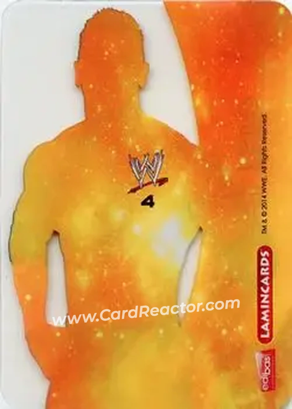 2014 Edibas WWE Lamincards #4 - Alex Riley - Back