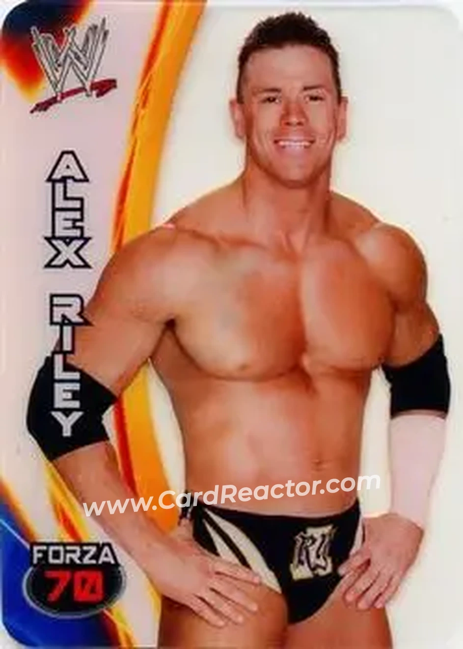 2014 Edibas WWE Lamincards #4 - Alex Riley - Front