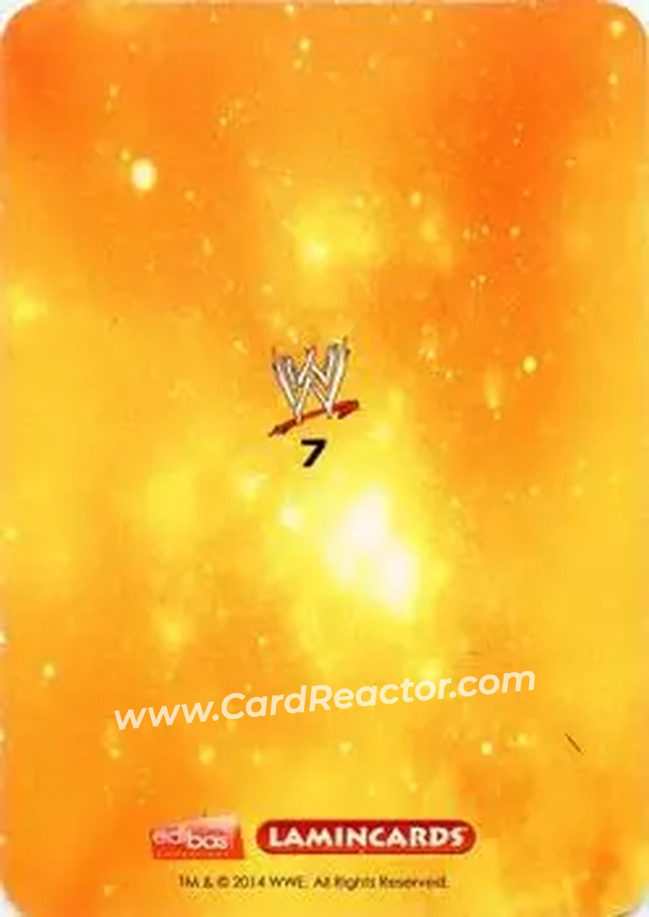 2014 Edibas WWE Lamincards #7 - Batista - Back