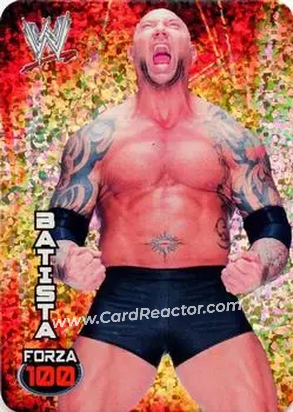 2014 Edibas WWE Lamincards #7 - Batista - Front