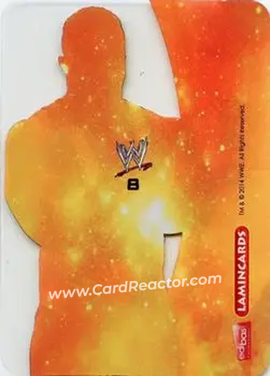 2014 Edibas WWE Lamincards #8 - Big E - Back