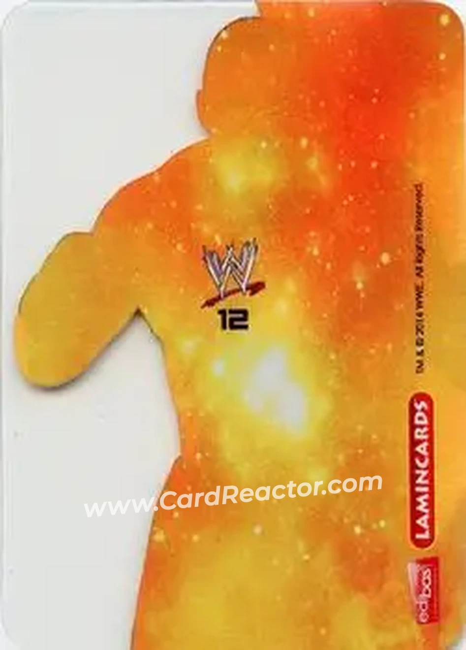 2014 Edibas WWE Lamincards #12 - Brock Lesnar - Back