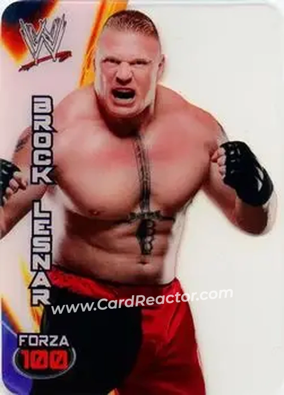 2014 Edibas WWE Lamincards #12 - Brock Lesnar - Front