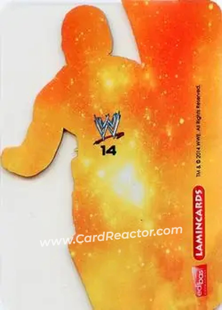 2014 Edibas WWE Lamincards #14 - Tonga Loa - Back