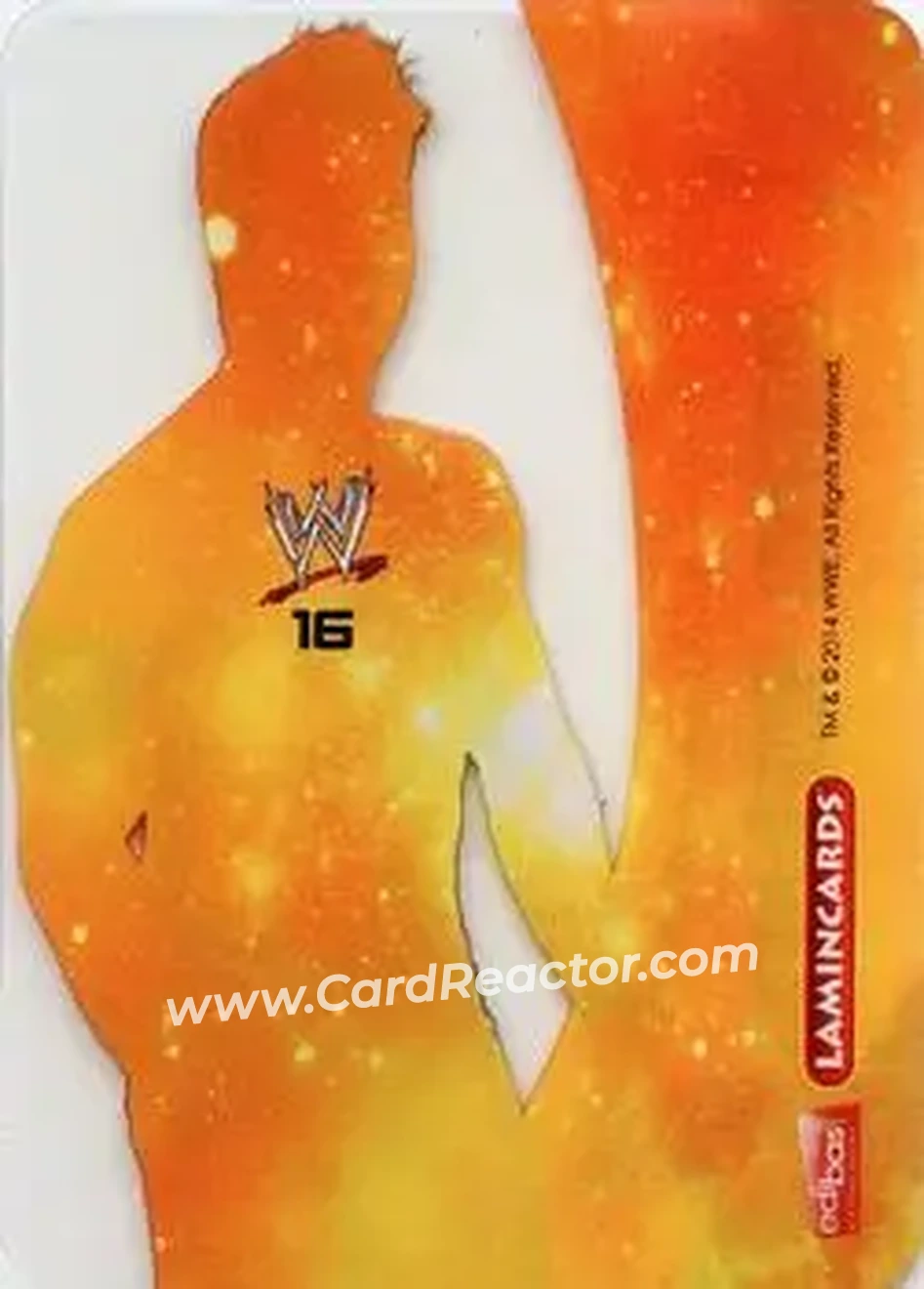 2014 Edibas WWE Lamincards #16 - Chris Jericho - Back