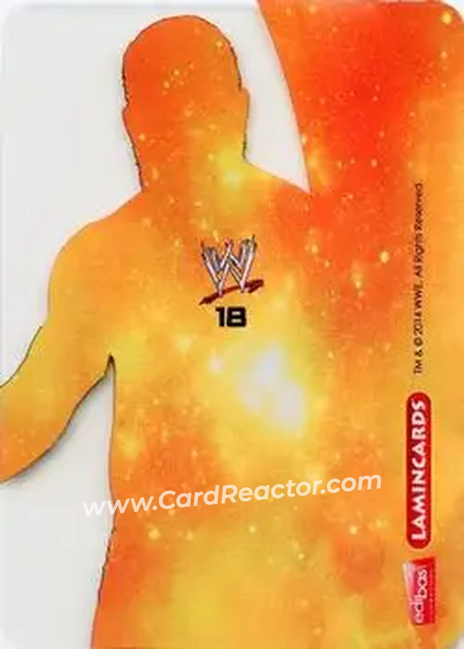 2014 Edibas WWE Lamincards #18 - Curtis Axel - Back