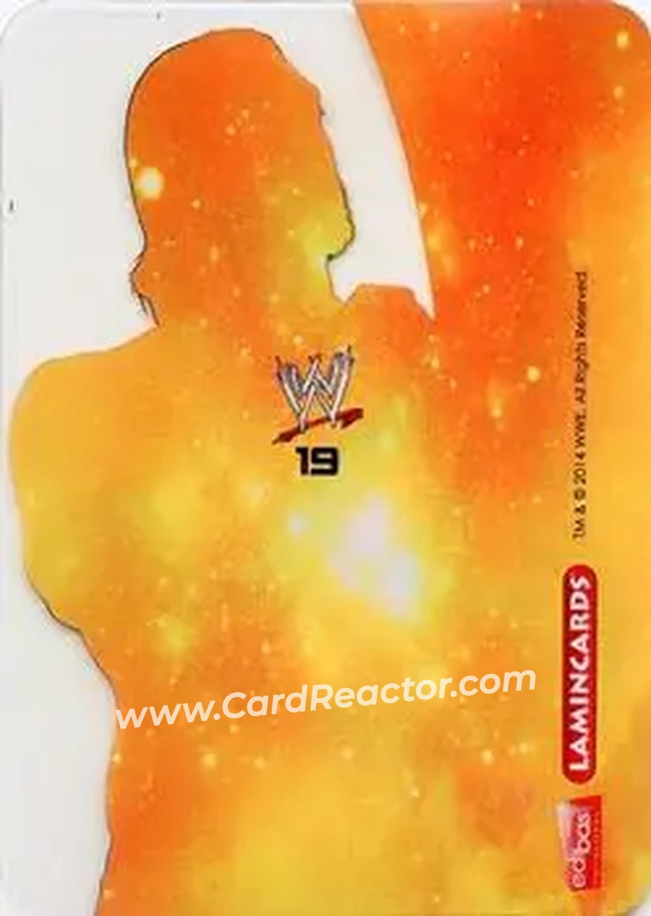 2014 Edibas WWE Lamincards #19 - Damien Mizdow - Back