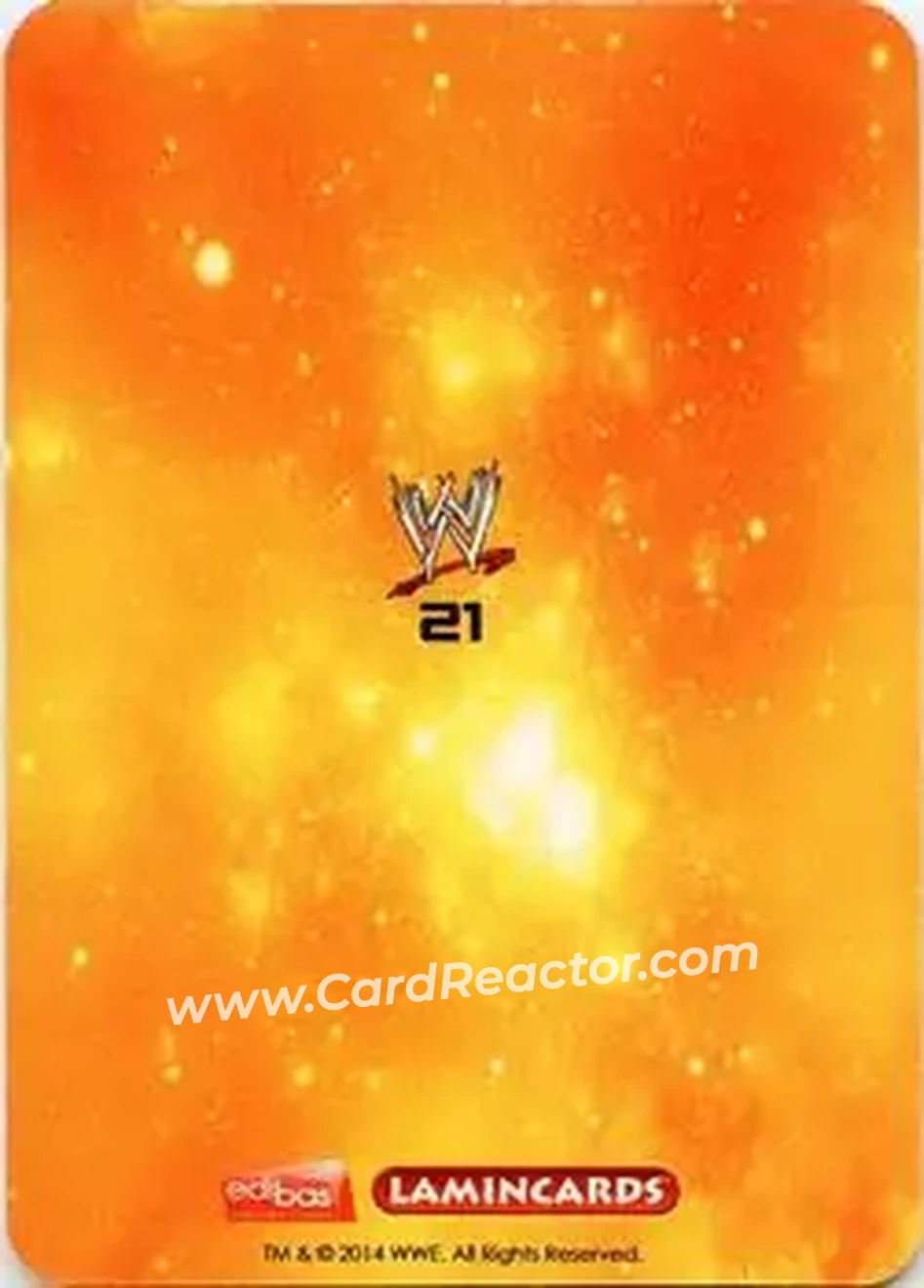 2014 Edibas WWE Lamincards #21 - Bryan Danielson - Back