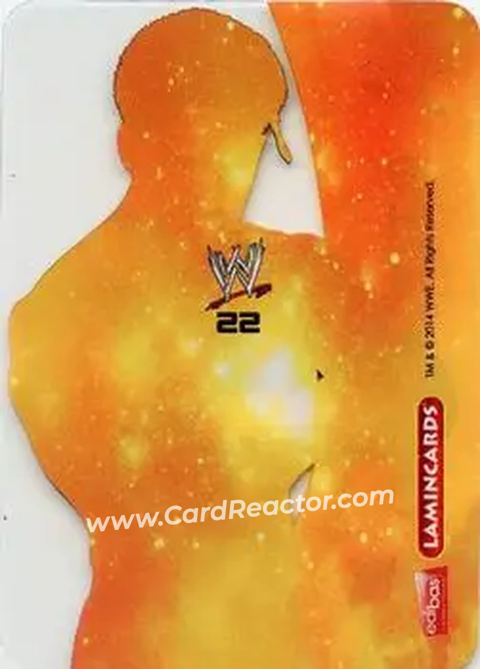 2014 Edibas WWE Lamincards #22 - Darren Young - Back