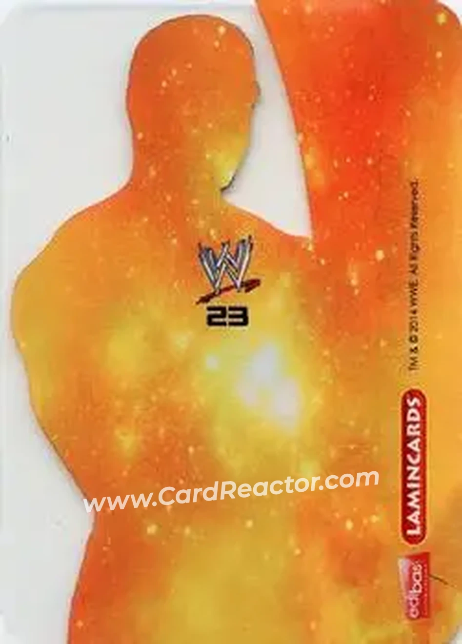 2014 Edibas WWE Lamincards #23 - David Otunga - Back