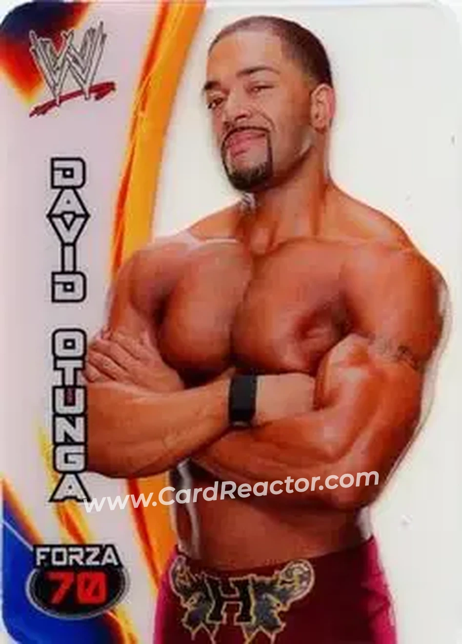 2014 Edibas WWE Lamincards #23 - David Otunga - Front