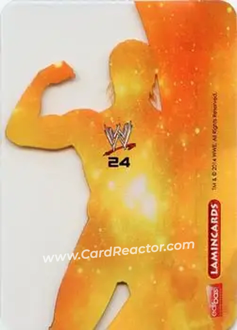 2014 Edibas WWE Lamincards #24 - Dolph Ziggler - Back