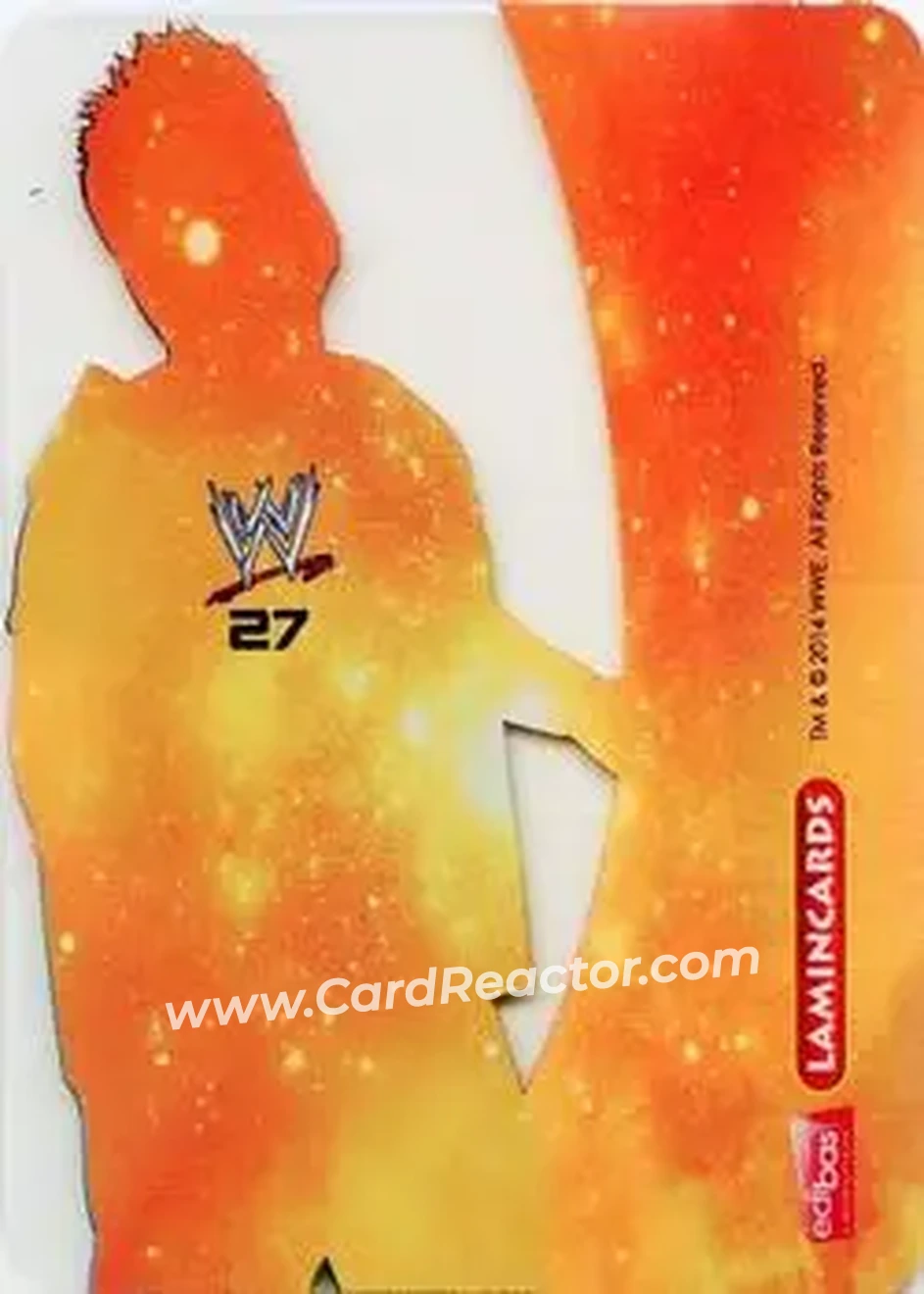 2014 Edibas WWE Lamincards #27 - Hornswoggle - Back