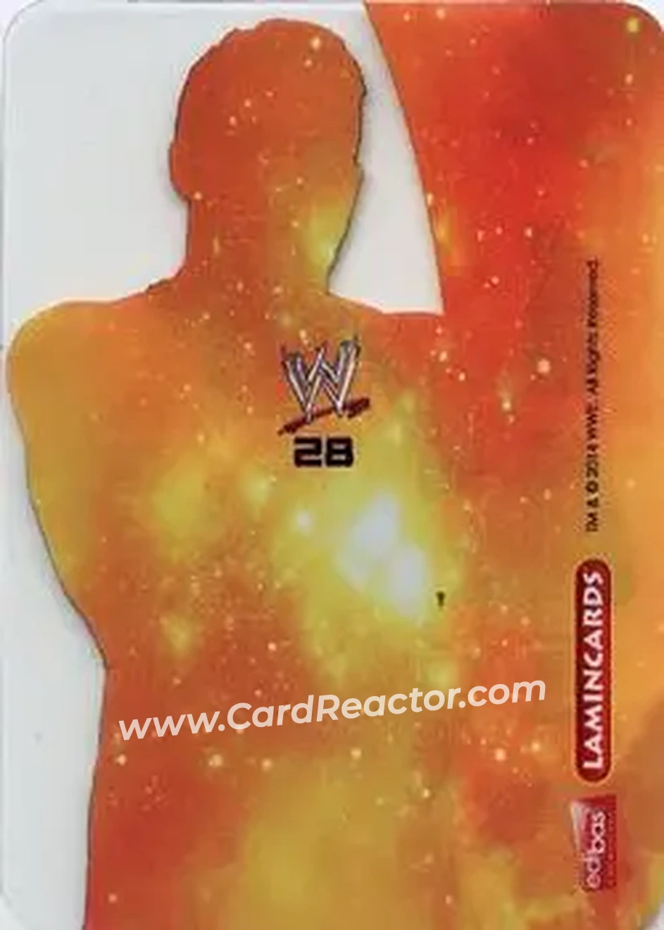 2014 Edibas WWE Lamincards #28 - Jake Hager - Back