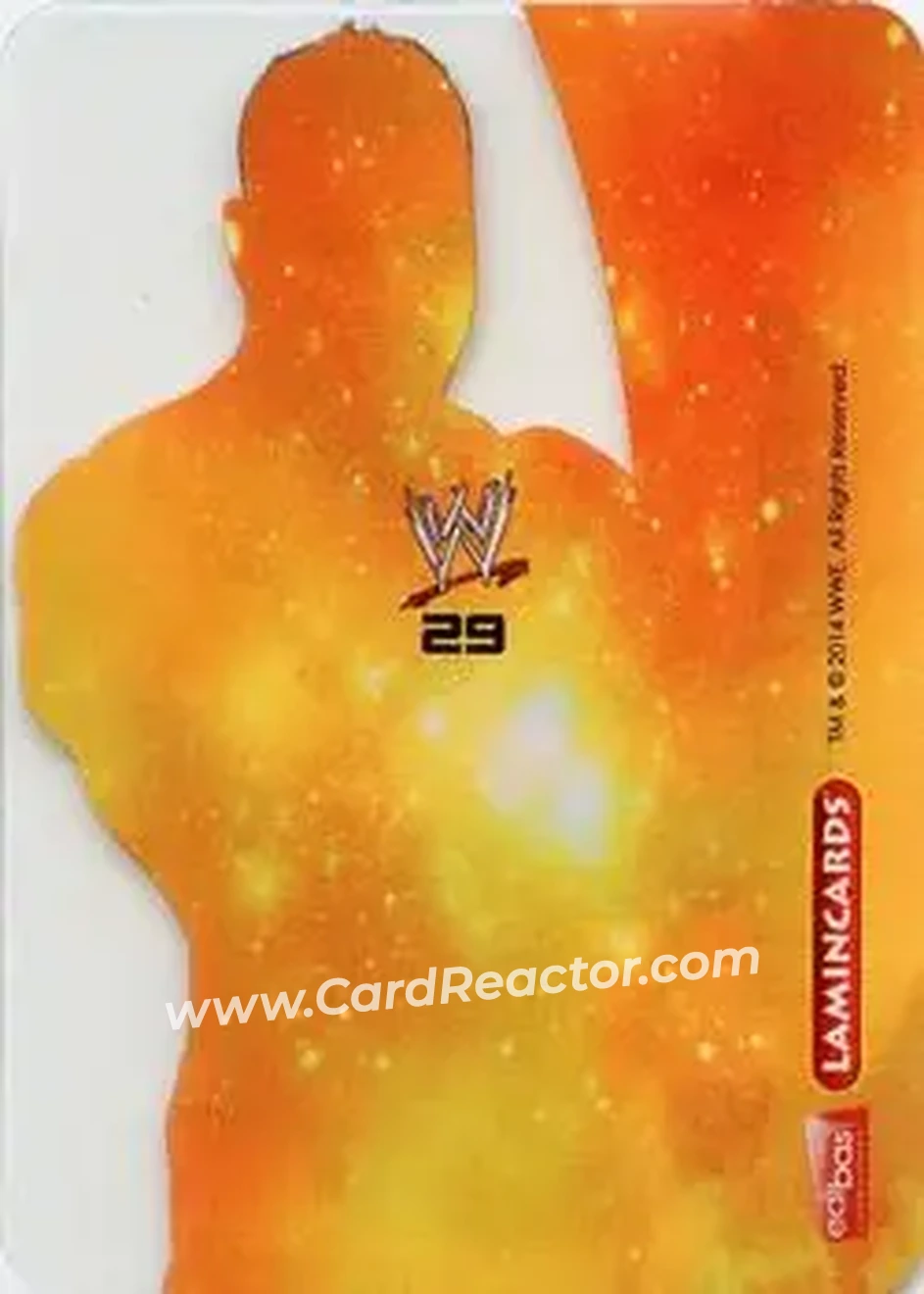 2014 Edibas WWE Lamincards #29 - Jinder Mahal - Back