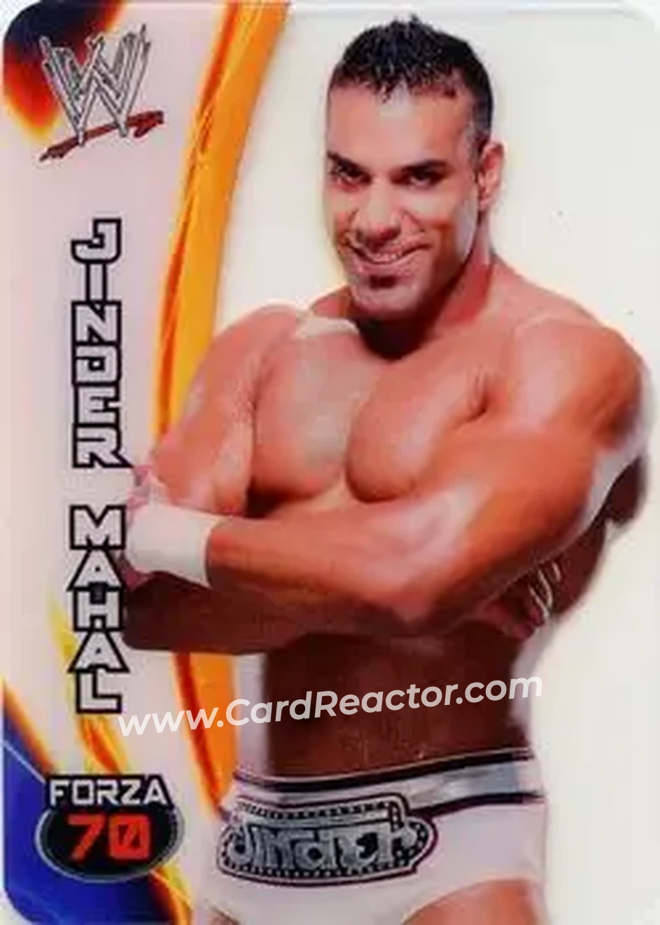 2014 Edibas WWE Lamincards #29 - Jinder Mahal - Front