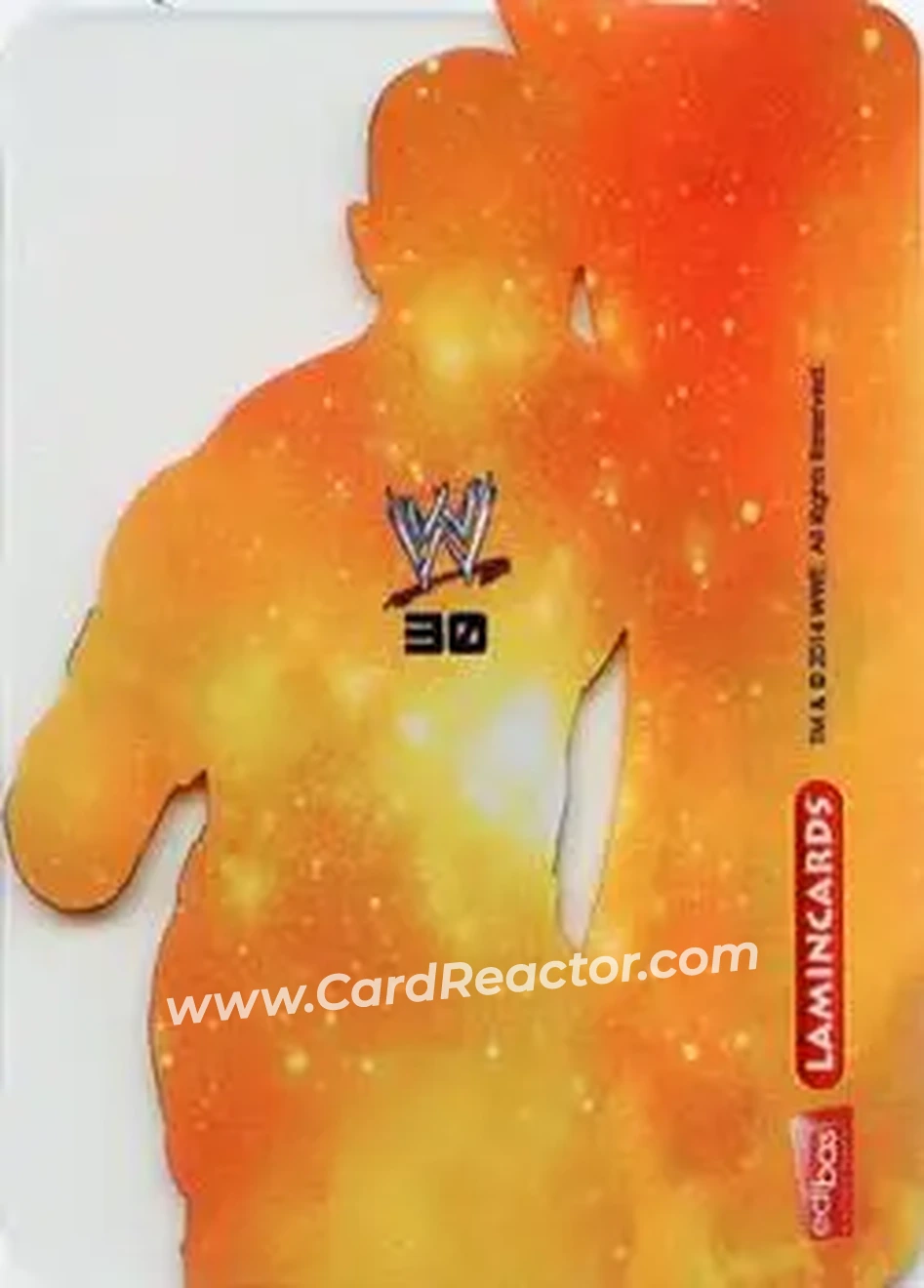 2014 Edibas WWE Lamincards #30 - John Cena - Back