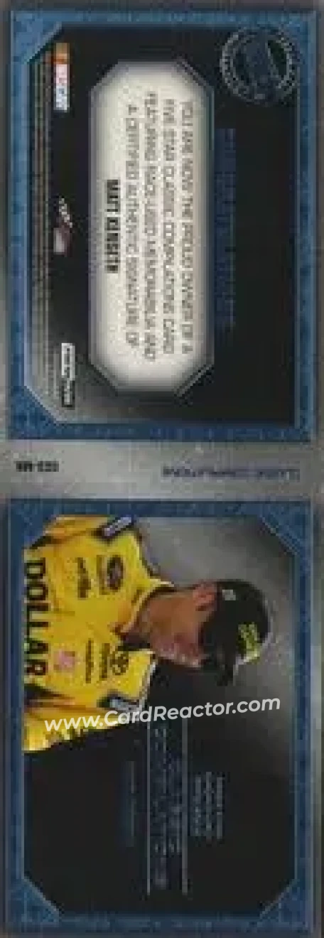 2014 Press Pass Five Star - Classic Compilation Autographs Blue Triple Swatch #CC3-MK - Matt Kenseth - Joe Gibbs Racing - Back