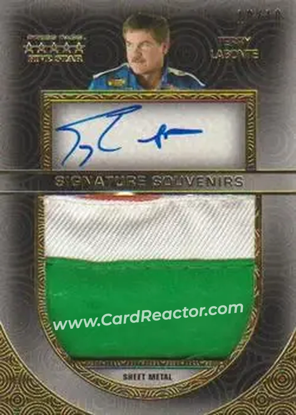 2014 Press Pass Five Star - Signature Souvenirs Gold #SS-TL - Terry Labonte - Hendrick Motorsports - Front