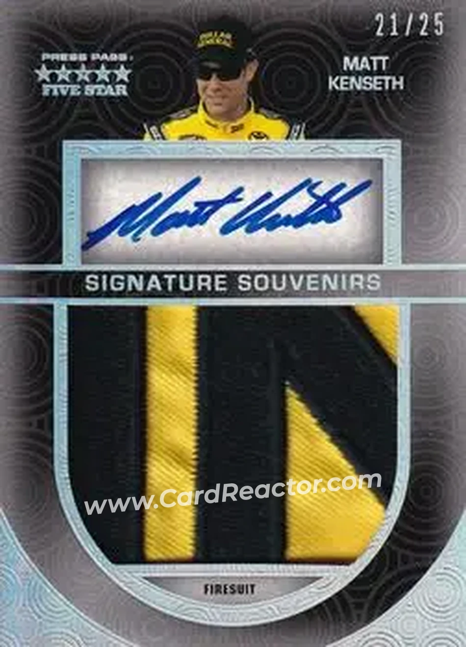 2014 Press Pass Five Star - Signature Souvenirs Holofoil #SS-MK - Matt Kenseth - Joe Gibbs Racing - Front