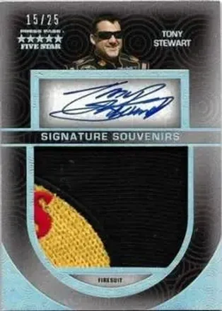 2014 Press Pass Five Star - Signature Souvenirs Holofoil #SS-TS - Tony Stewart - Stewart-Haas Racing