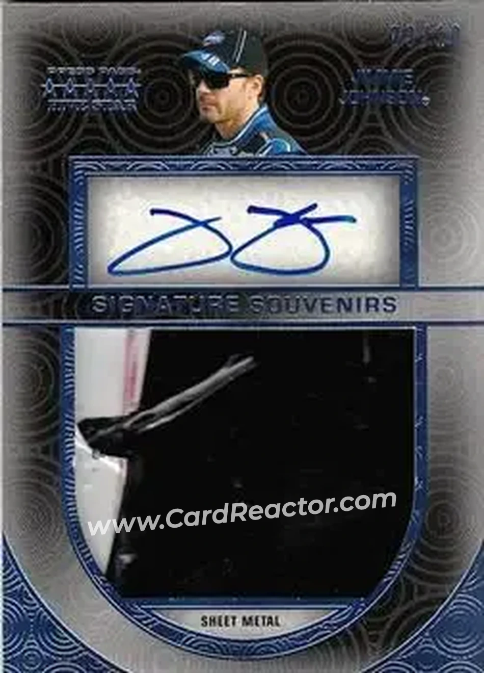 2014 Press Pass Five Star - Signature Souvenirs Blue #SS-JJ - Jimmie Johnson - Hendrick Motorsports - Front