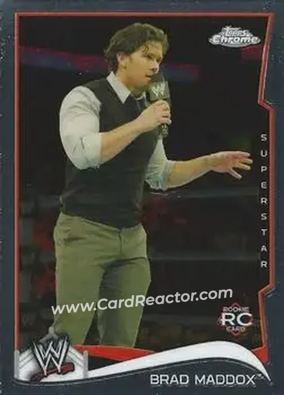 2014 Topps Chrome WWE #5 - Brad Maddox - Front