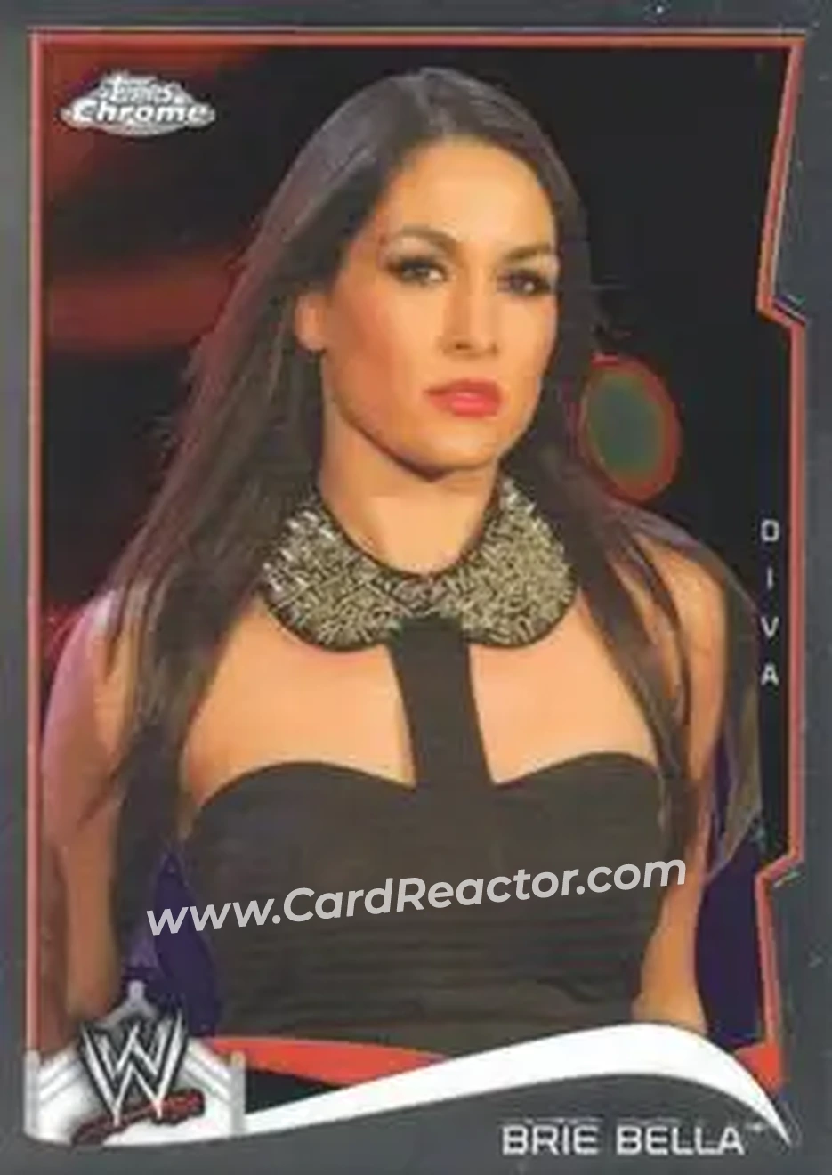 2014 Topps Chrome WWE #7 - Brie Bella - Front