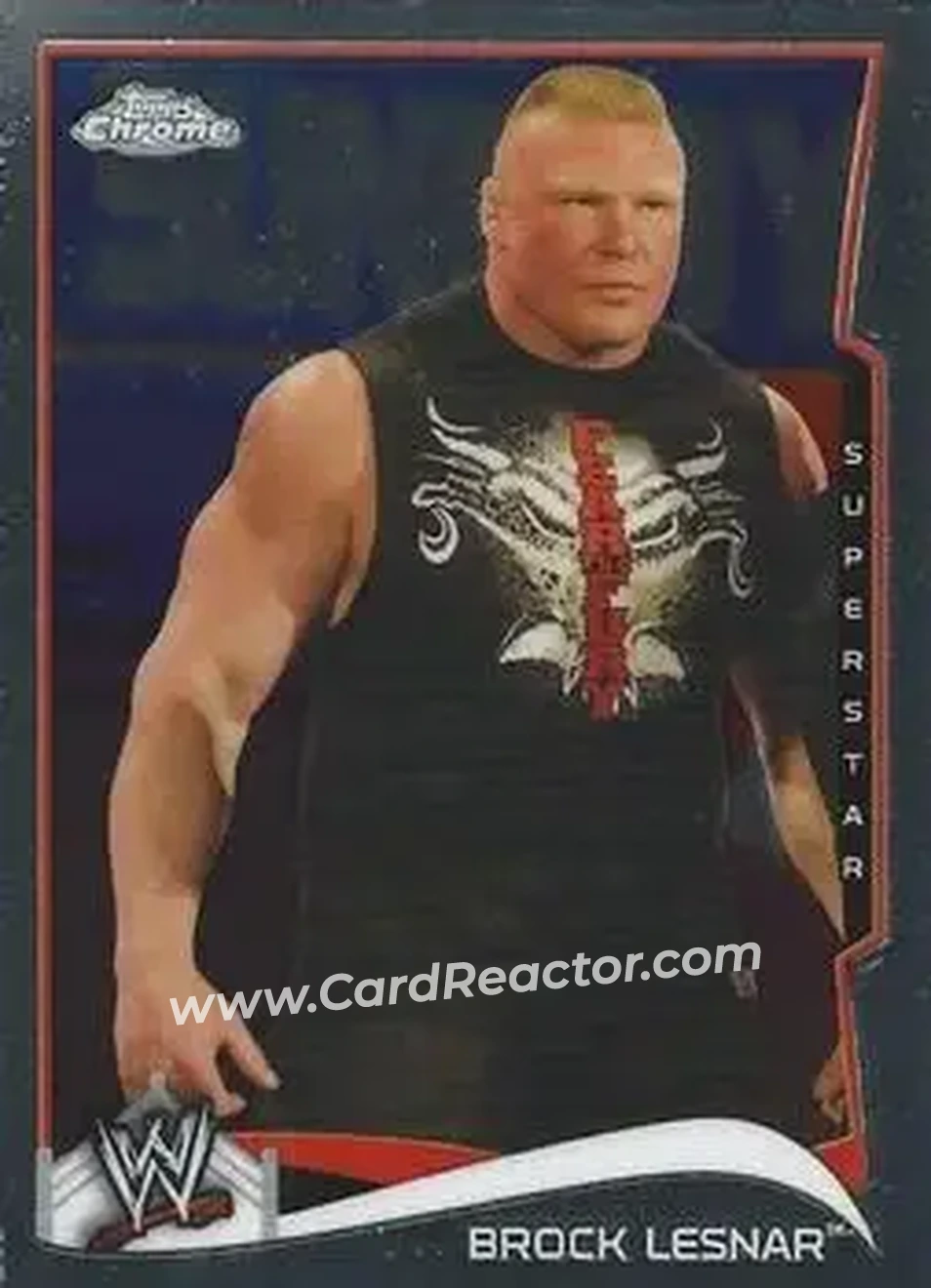 2014 Topps Chrome WWE #8 - Brock Lesnar - Front
