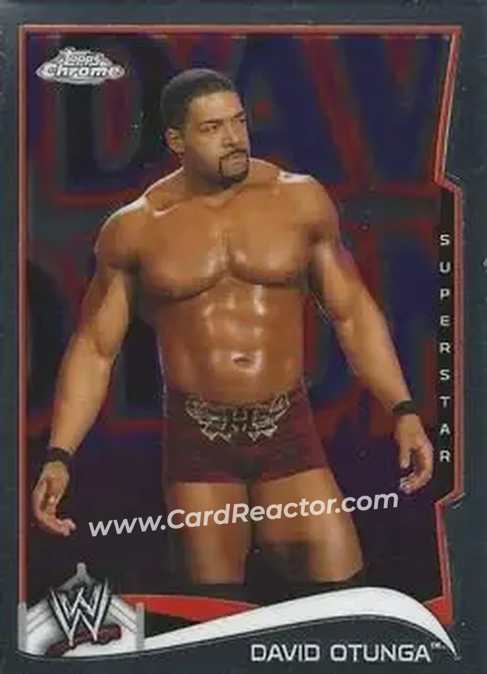 2014 Topps Chrome WWE #15 - David Otunga - Front