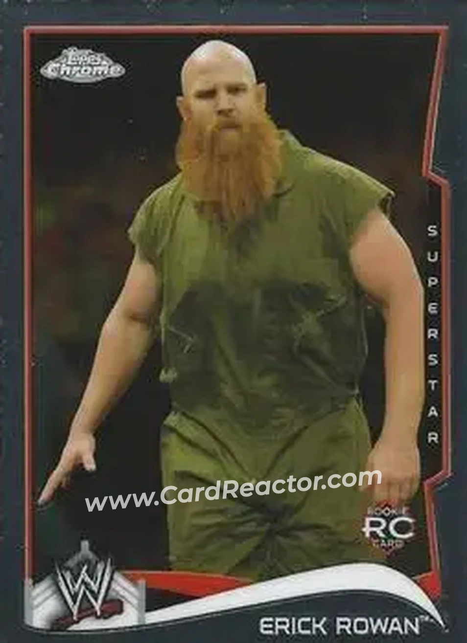 2014 Topps Chrome WWE #19 - Erick Rowan - Front