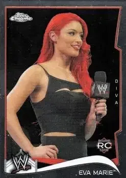 2014 Topps Chrome WWE feature card