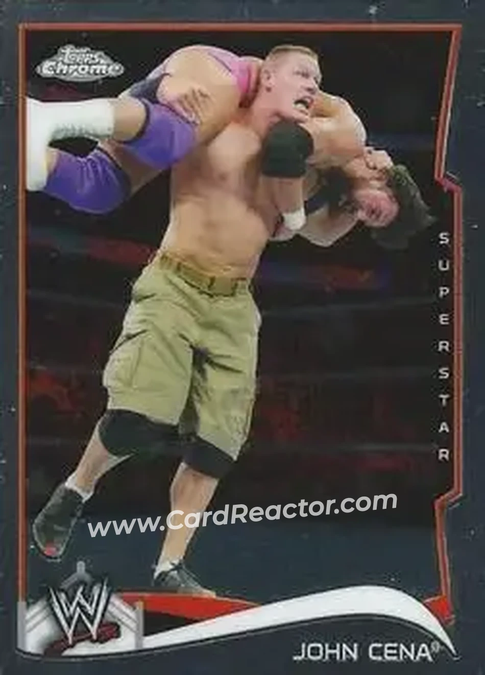 2014 Topps Chrome WWE #25 - John Cena - Front