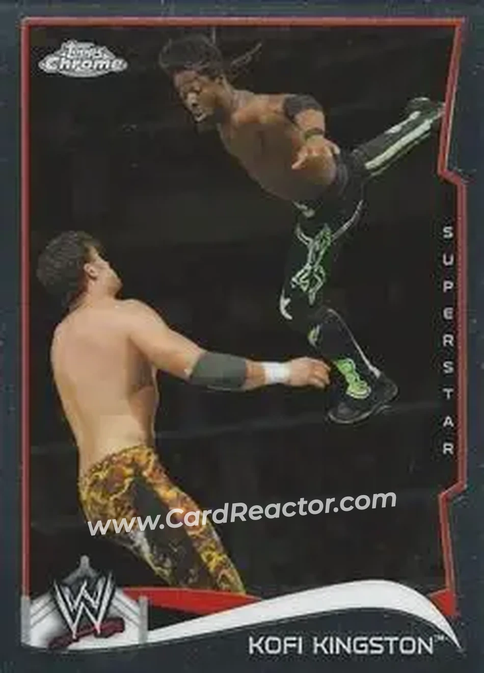 2014 Topps Chrome WWE #29 - Kofi Kingston - Front