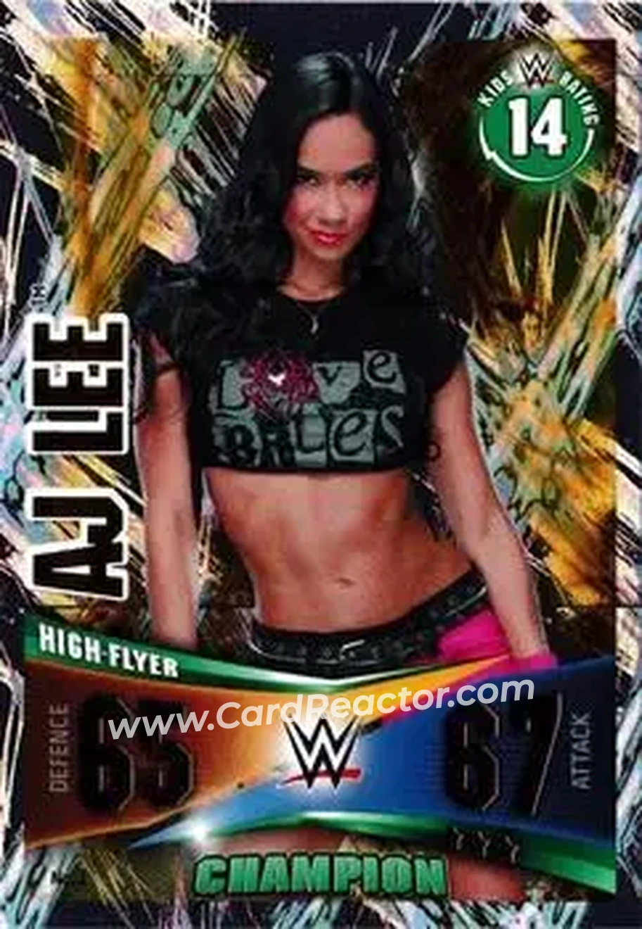 2014 Topps Slam Attax Rivals #1 - AJ Lee - Front