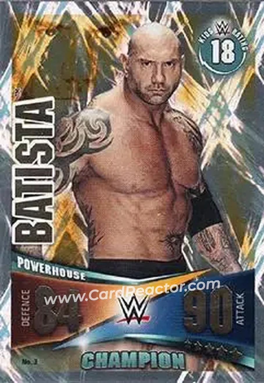 2014 Topps Slam Attax Rivals #3 - Batista - Front