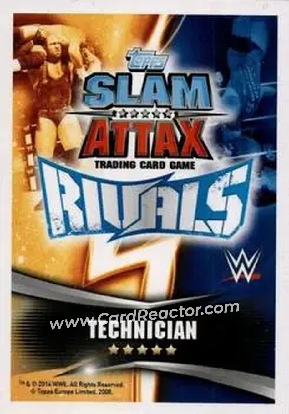 2014 Topps Slam Attax Rivals #7 - Bryan Danielson - Back