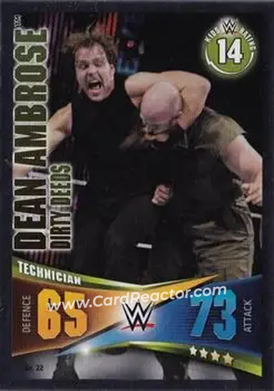 2014 Topps Slam Attax Rivals #22 - Jon Moxley - Front