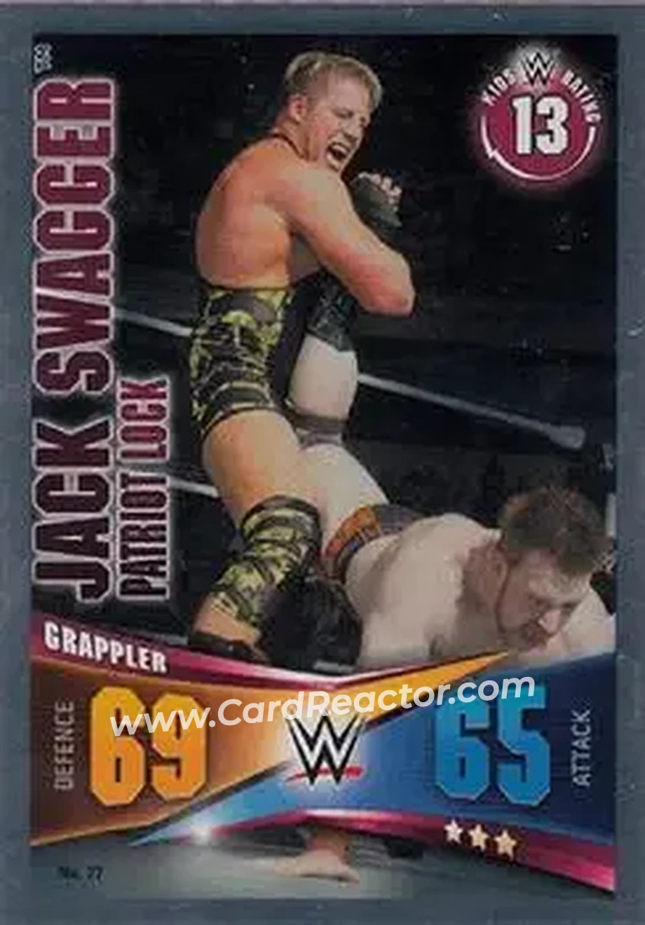 2014 Topps Slam Attax Rivals #27 - Jake Hager - Front
