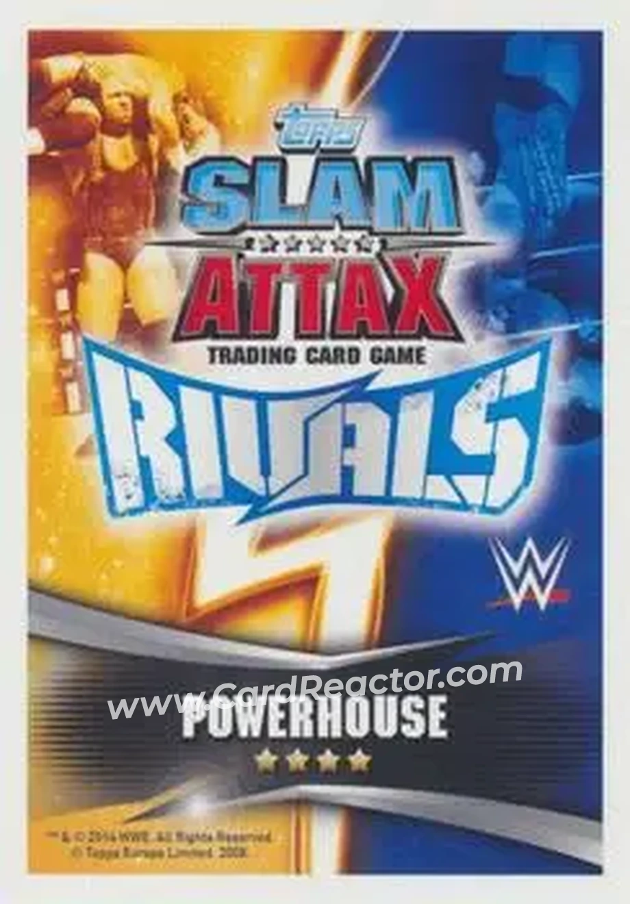 2014 Topps Slam Attax Rivals #55 - Big E - Back