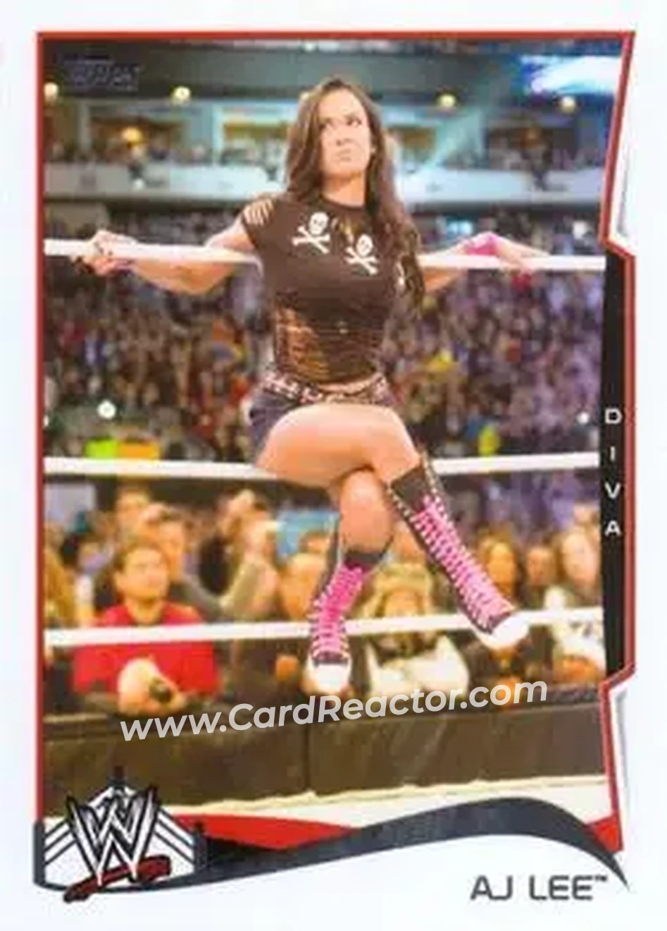 2014 Topps WWE #1 - AJ Lee - Front