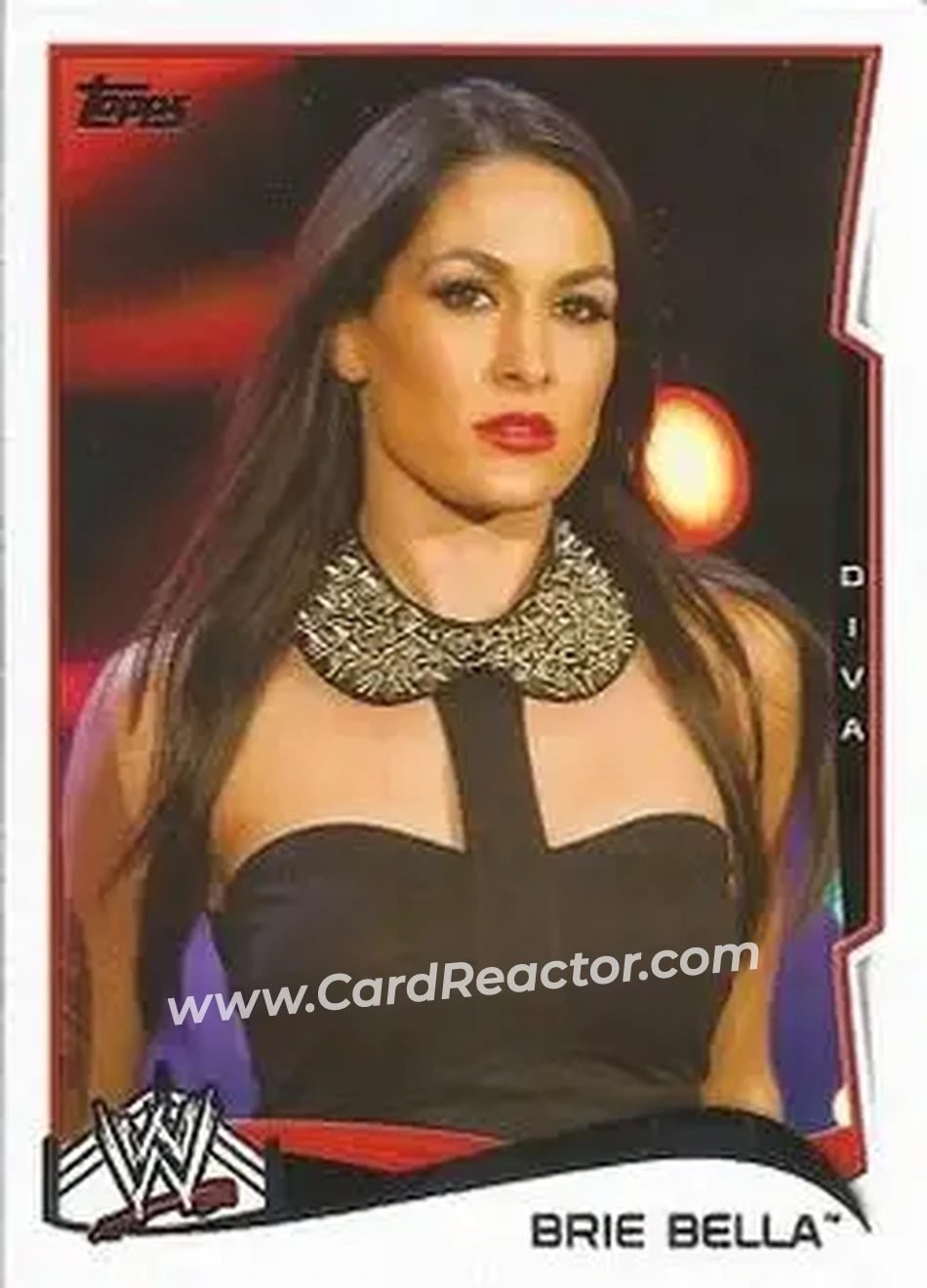 2014 Topps WWE #7 - Brie Bella - Front