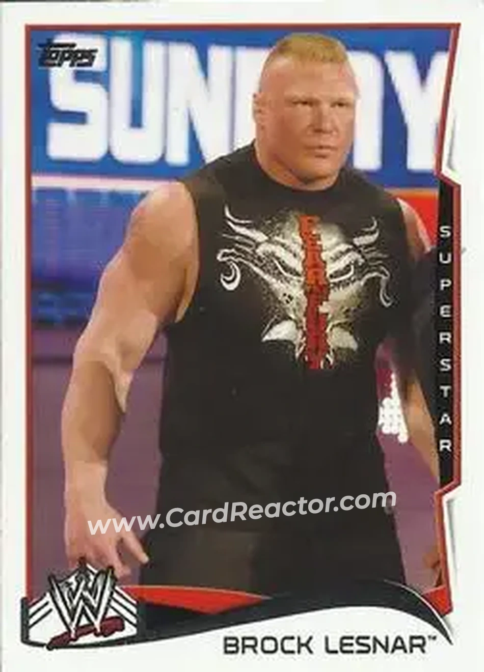 2014 Topps WWE #8 - Brock Lesnar - Front