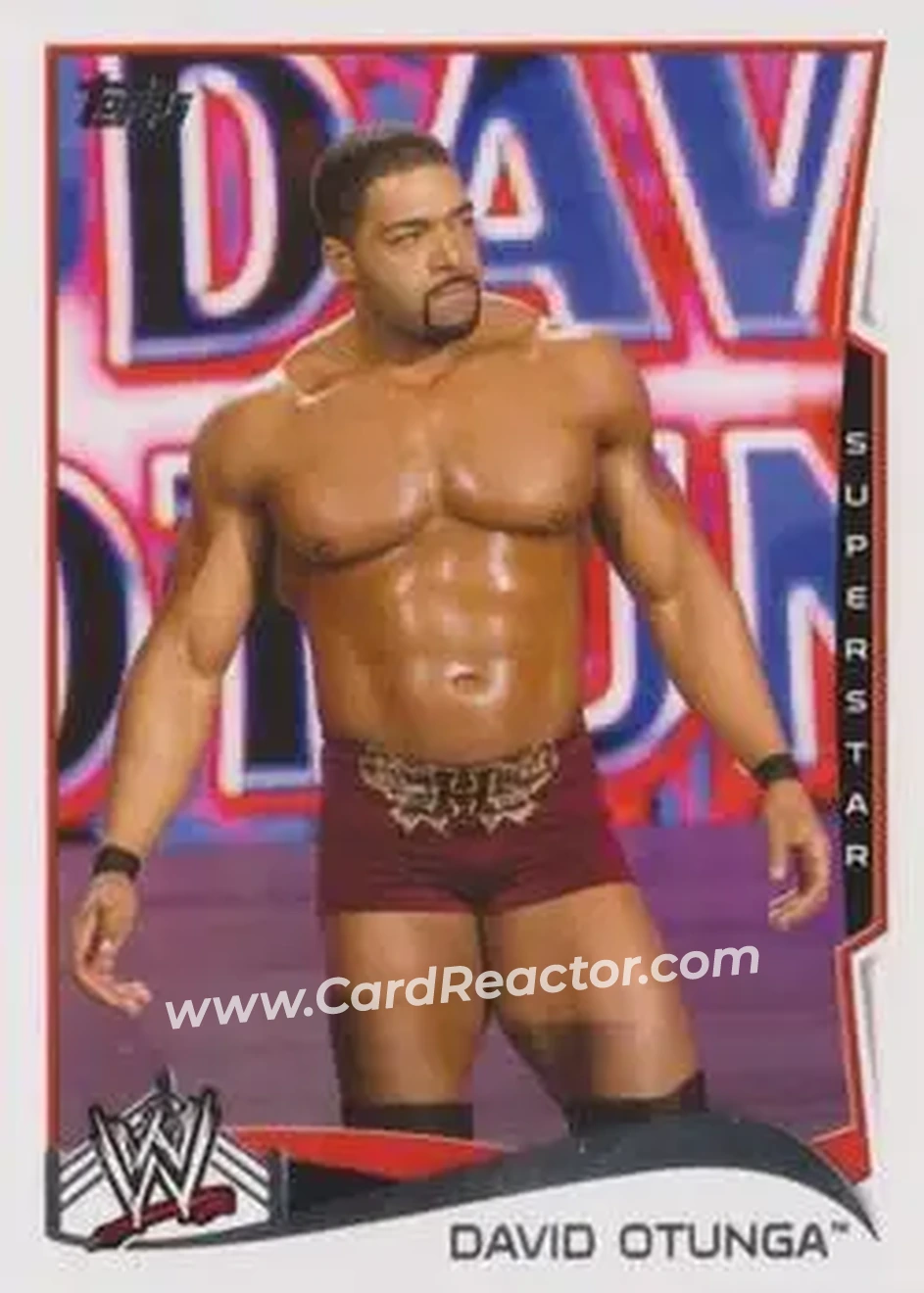 2014 Topps WWE #15 - David Otunga - Front