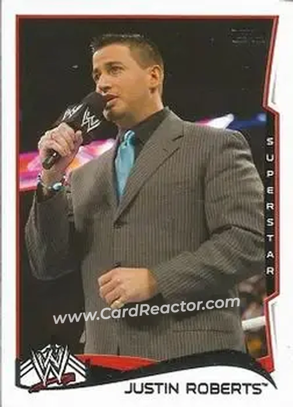 2014 Topps WWE #27 - Justin Roberts - Front
