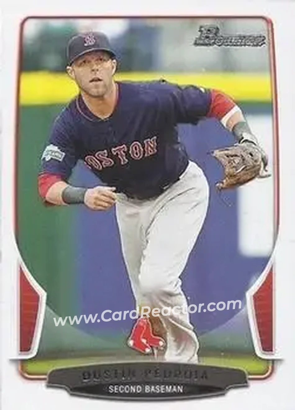 2013 Bowman #7 - Dustin Pedroia - Boston Red Sox - Front