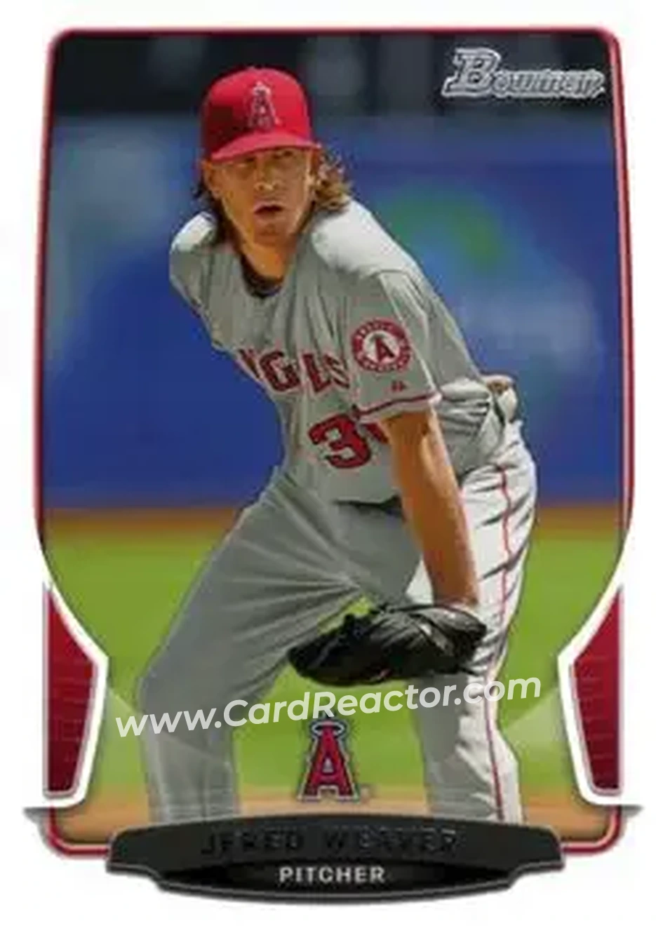 2013 Bowman #9 - Jered Weaver - Los Angeles Angels - Front