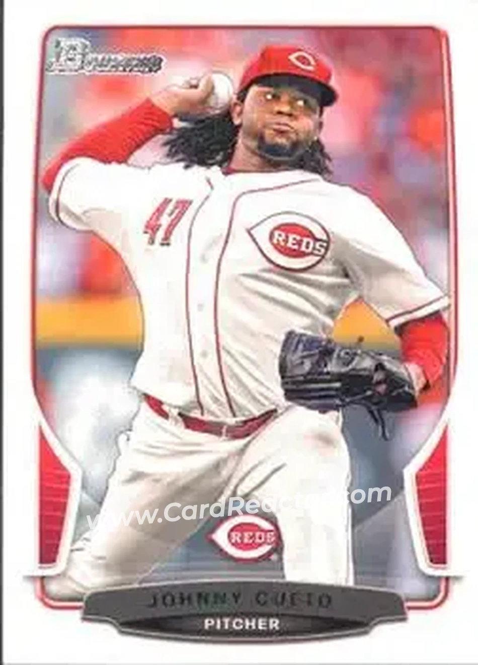 2013 Bowman #10 - Johnny Cueto - Cincinnati Reds - Front