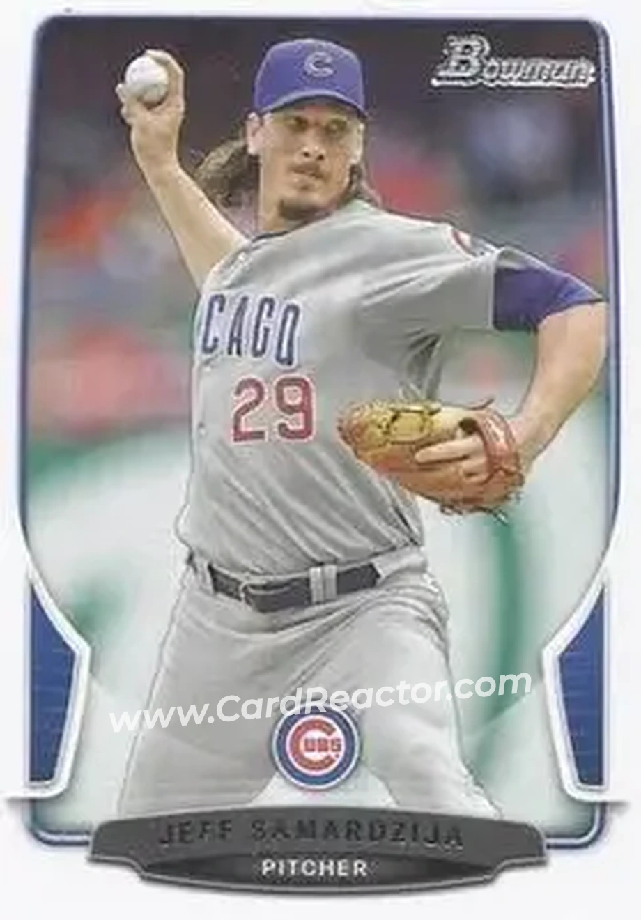 2013 Bowman #27 - Jeff Samardzija - Chicago Cubs - Front