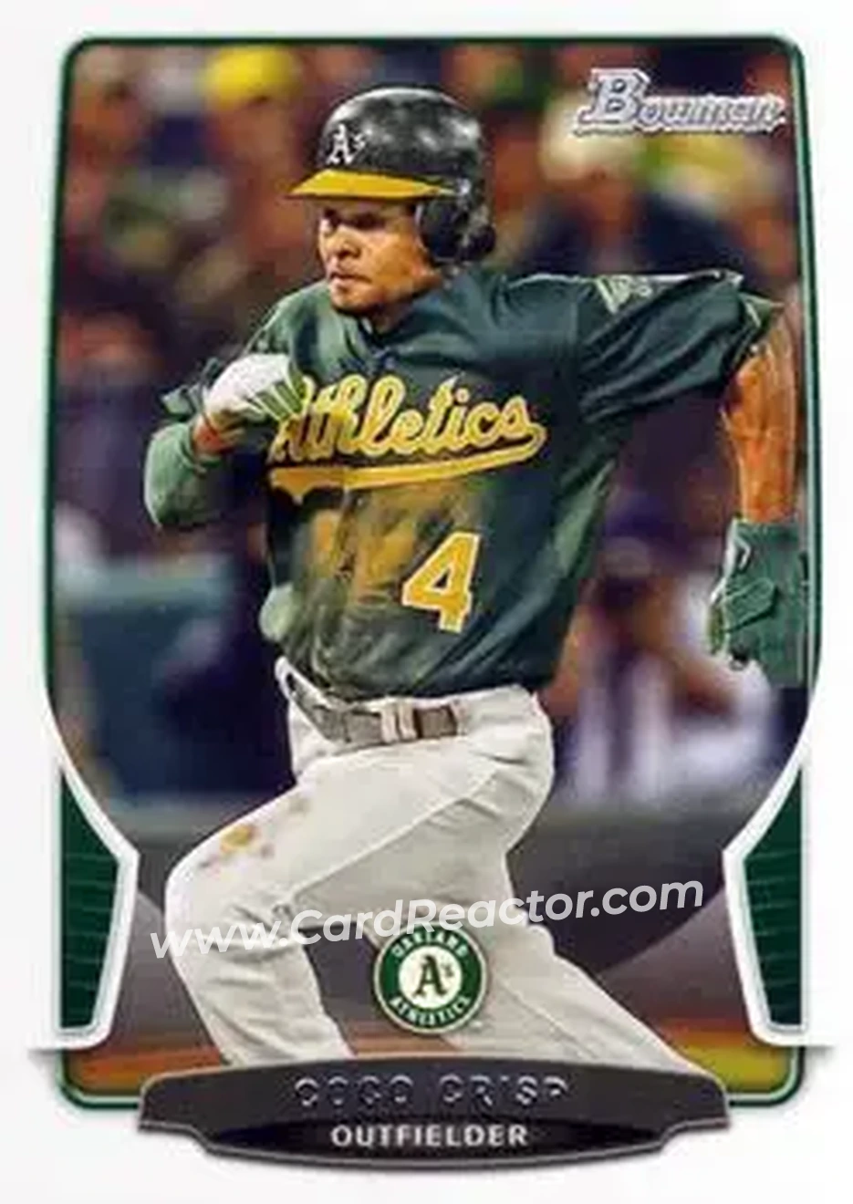 2013 Bowman #29 - Coco Crisp - Oakland Athletics - Front 2013 Bowman #29 - Coco Crisp - Oakland Athletics - Front